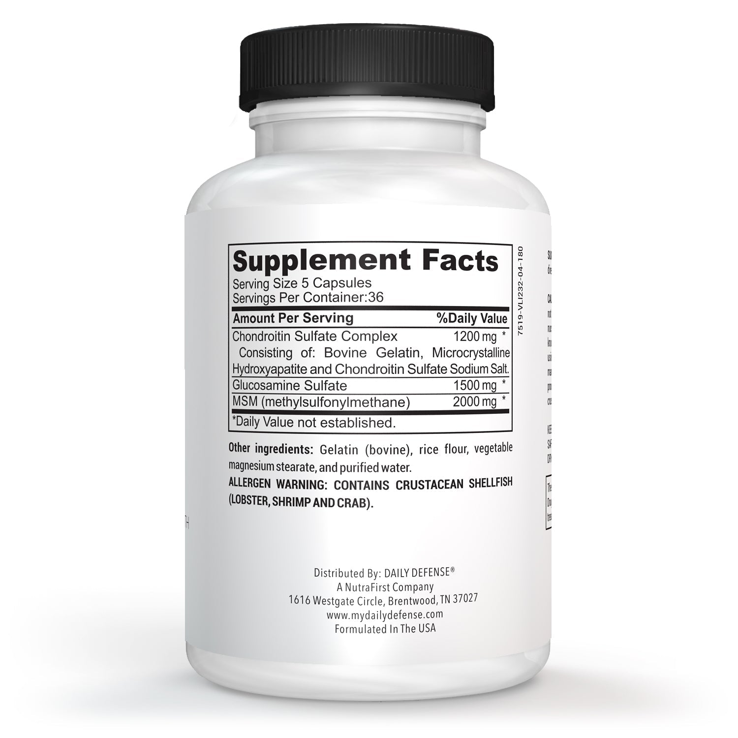 YOUTHFLEX™ Glucosamine, Chondroitin Complex With MSM Triple Strength Advanced Joint Health