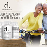 Vitamin D3 1500 IU for Heart Health, Daily Immune Support, Mental Clarity, & Muscle Function - 100 Vitamin D Tablets (D3 1500 IU)