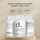 Vitamin D3 1500 IU for Heart Health, Daily Immune Support, Mental Clarity, & Muscle Function - 100 Vitamin D Tablets (D3 1500 IU)