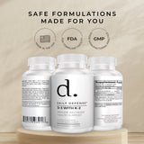 Immune Defense Supplements Vitamin D3 K2 2000IU for Heart Health, Daily Immune Support, Mental Clarity, & Muscle Function - 100 Chewable Tablets